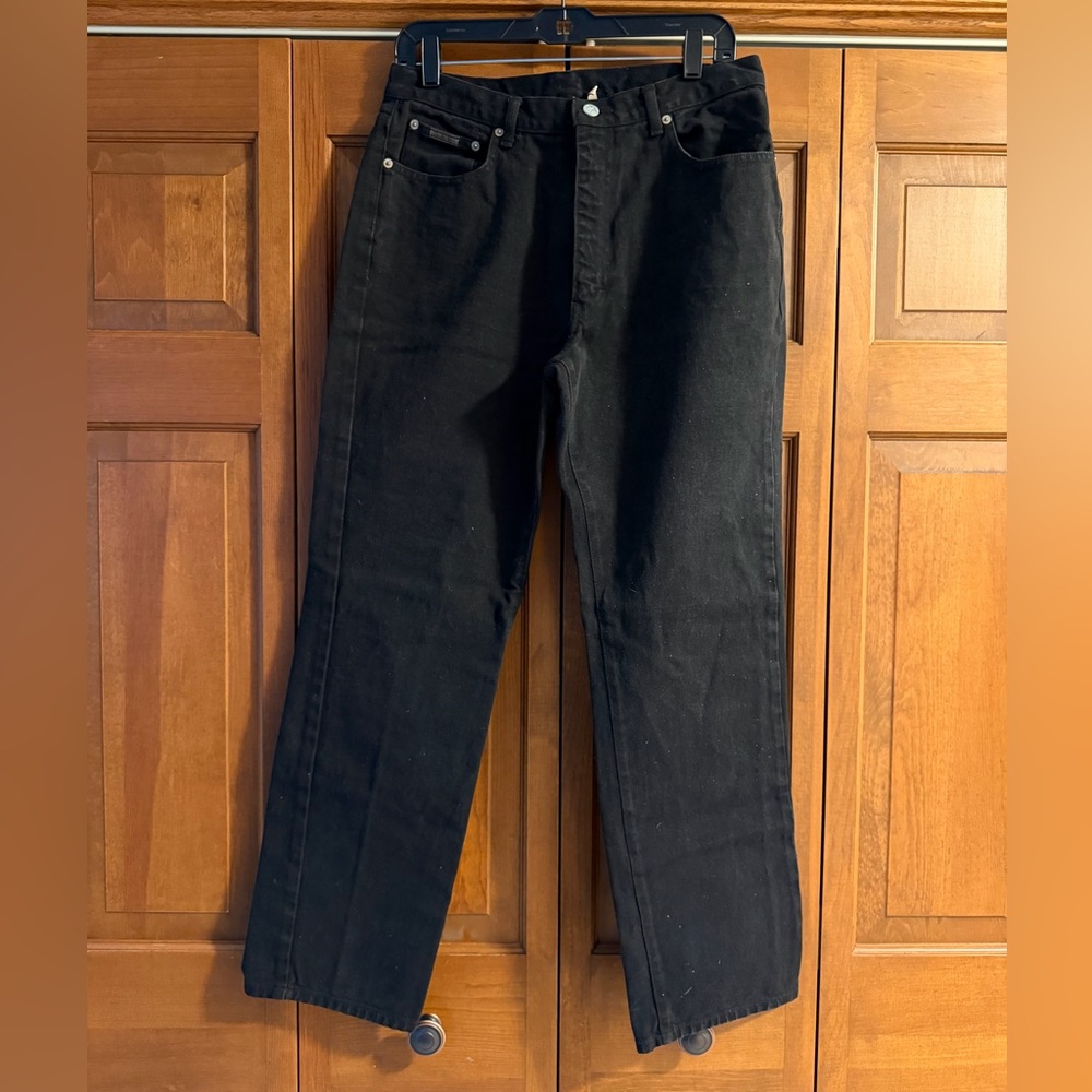 Calvin Klein Black Straight-Leg Jeans